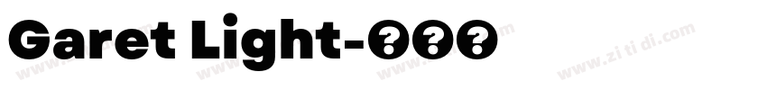 Garet Light字体转换